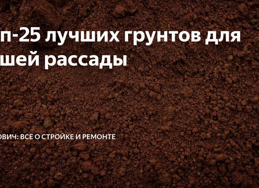 Топ-25 лучших грунтов для вашей рассады